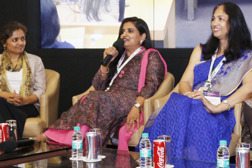  Manorama Infosolutions CEO speaking at Women In Technology Summit 2017